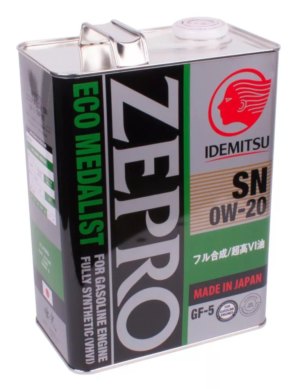 IDEMITSU ZEPRO ECO MEDALIST SN/GF-5 0W-20 4L
